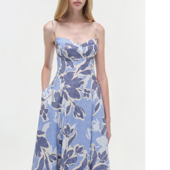 Simkhai Annalise Bustier Midi Dress - Picture 2 of 5